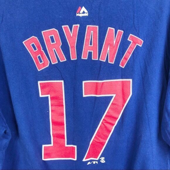MAJESTIC | CHICAGO CUBS Kris Bryant Jersey Style Tee Unisex Size XL - Picture 6 of 7